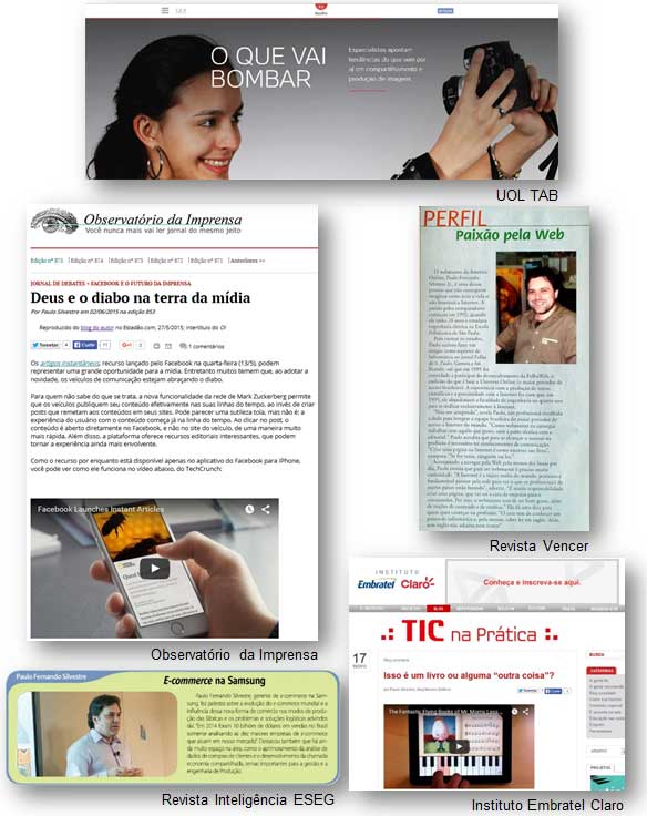 Publicações na mídia