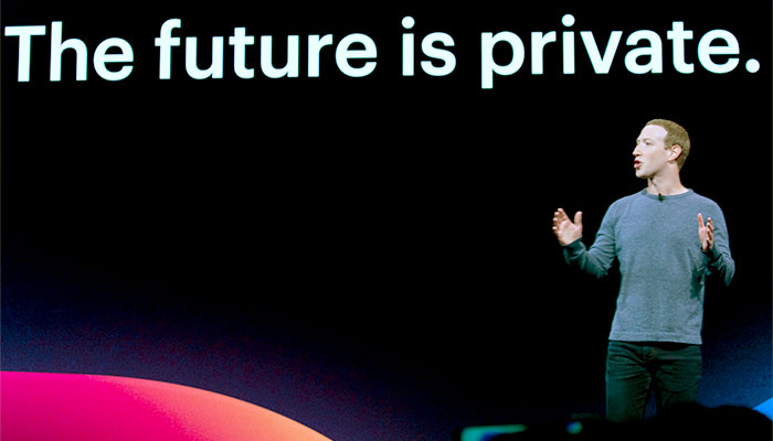 Na Conferência de Desenvolvedores de 2019, Mark Zuckerberg anunciava que “o futuro é privado” - Foto: Anthony Quintano/Creative Commons