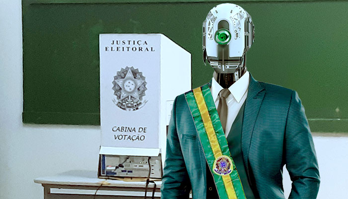 IA pode ser usada na eleição, mas seguindo regras para evitar fake news - Ilustração: Paulo Silvestre com Freepik/Creative Commons