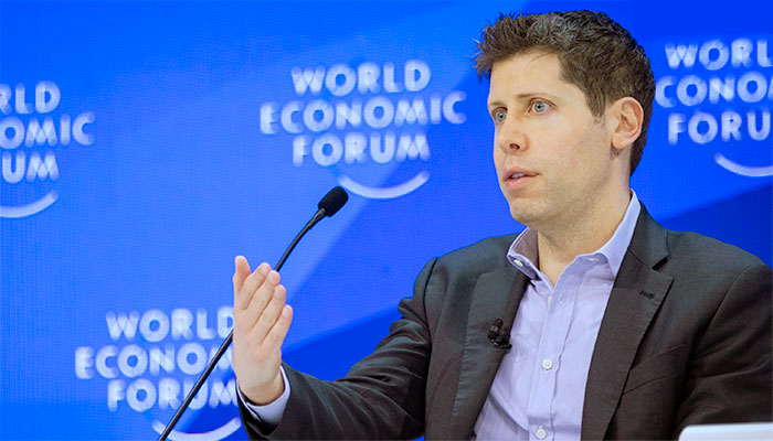 Sam Altman, CEO da OpenAI, durante o Fórum Econômico Mundial 2024, que aconteceu em Davos (Suíça), em janeiro - Foto: reprodução