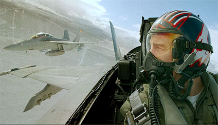 Tom Cruise viveu pela segunda vez o intrépido piloto da Marinha dos EUA Pete Mitchell, em “Top Gun: Maverick” (2022) - Foto: divulgação