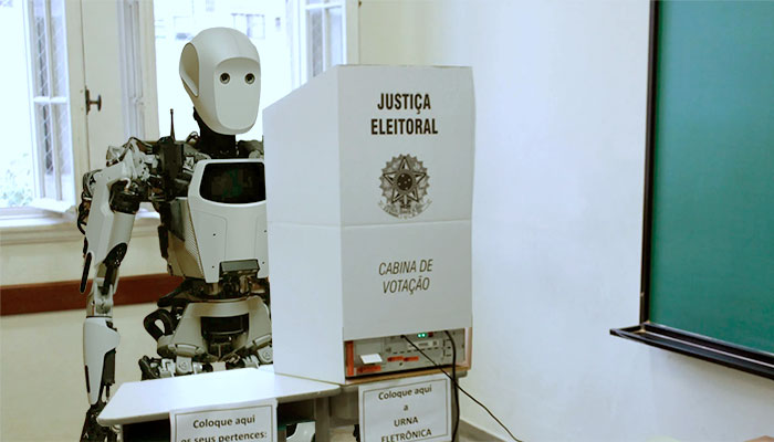 Uma inteligência artificial treinada com informações ruins não deve ser usada para confundir eleitores – Ilustração: Paulo Silvestre